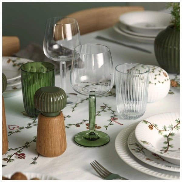 Kokvilnas galdauts ar Ziemassvētku motīvu 150x220 cm Hammershøi Christmas – Kähler Design-image-3