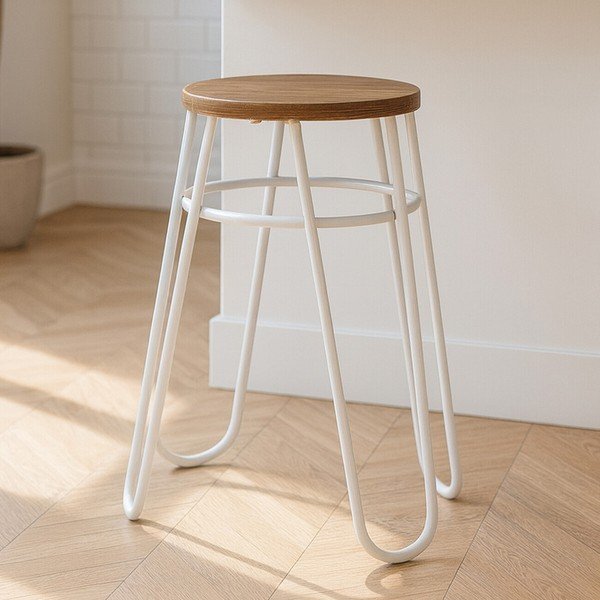 Pelēks/dabīga toņa gobas masīvkoka ķeblis District – Premier Housewares-image-3
