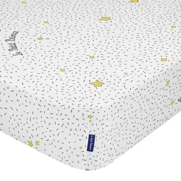 Kokvilnas palags ar gumiju bērniem 70x140 cm Aventureux – Mr. Fox