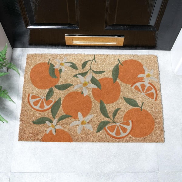 Kokosšķiedras kājslauķis 40x60 cm Orange – Artsy Doormats-image-2
