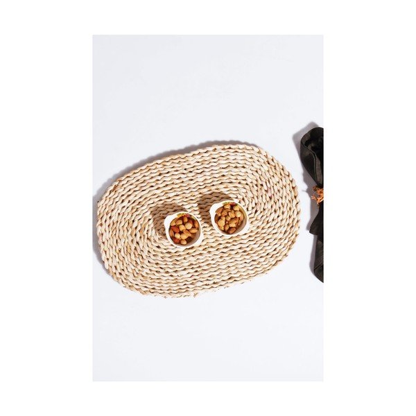 Ovāls bambusa paliktnis, 30 x 44 cm