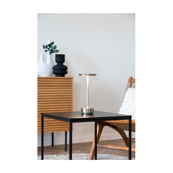Sudraba krāsas LED galda lampa (augstums 28,5 cm) Lyneham – House Nordic-image-2