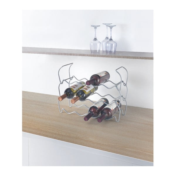 Trīs līmeņu turētājs 12 vīna pudelēm Metaltex Wine, garums 45 cm-image-4