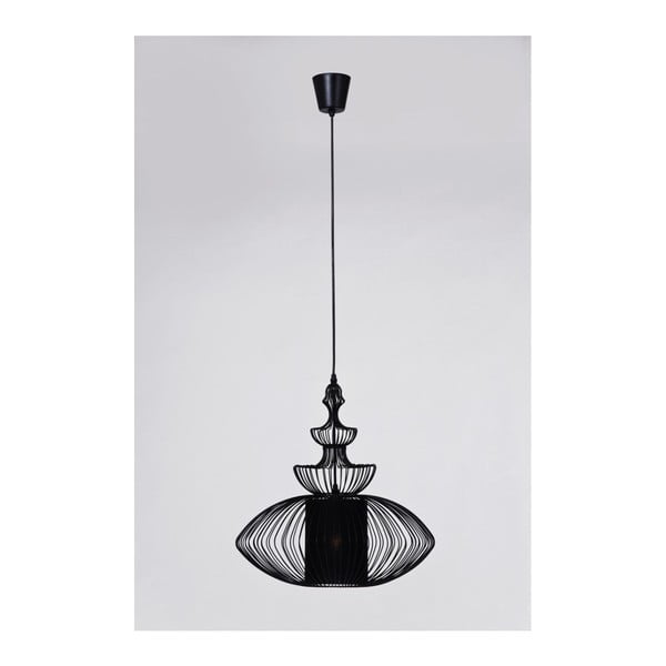 Melna griestu lampa Kare Design Swing Oval