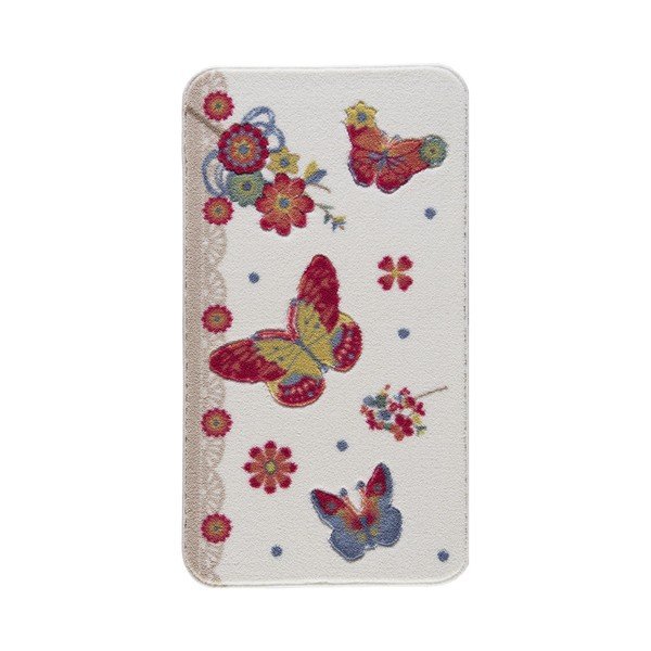 Vannas istabas paklājiņš Confetti Bathmats Battus Red, 55 x 57 cm-image-1