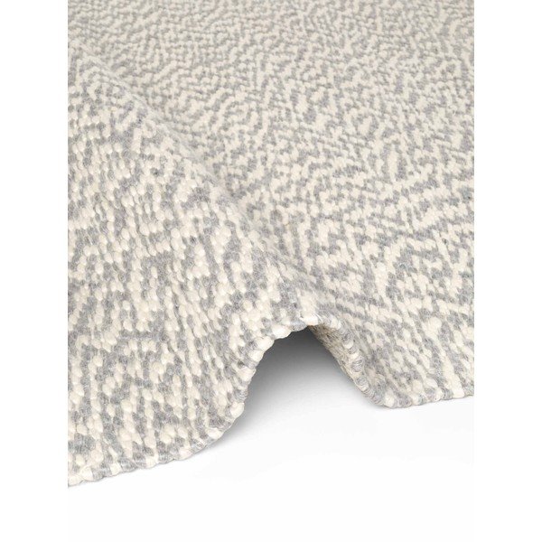 Gaiši pelēks/krēmkrāsas ar rokām darināts vilnas paklājs 140x200 cm Lyon Beans – Elle Decoration-image-4