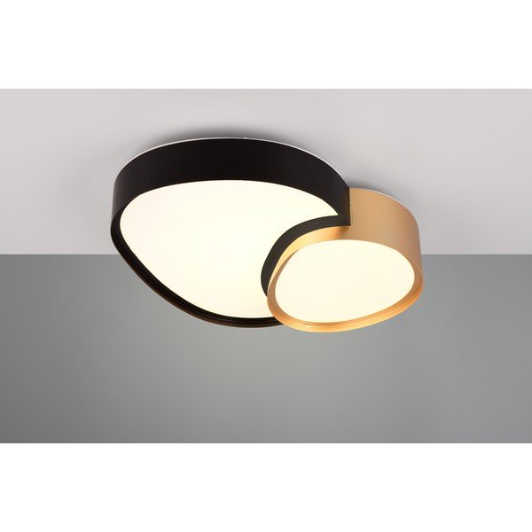 Melna/zelta krāsas LED griestu lampa 36x43.5 cm Rise – Trio-image-1