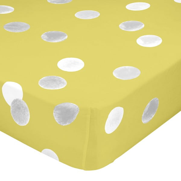 Kokvilnas palags ar gumiju Happy Friday Basic Confetti, 140 x 200 cm