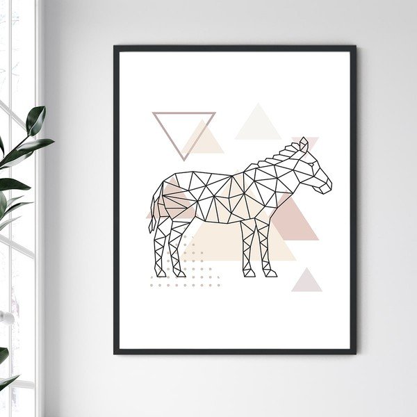 Sienas glezna rāmī Ziemeļkarolīna Frame Donkey, 30 x 40 cm