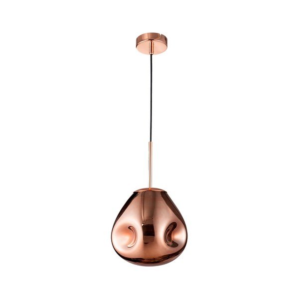 Rozā zelta krāsas stikla piekaramā lampa ø 25 cm Lava – Nova Luce