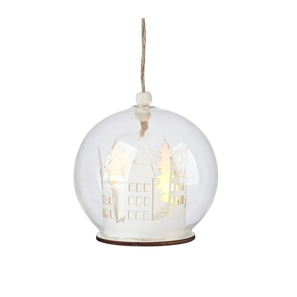 Balts gaismas dekors ar Ziemassvētku motīvu ø 9 cm Myren – Markslöjd