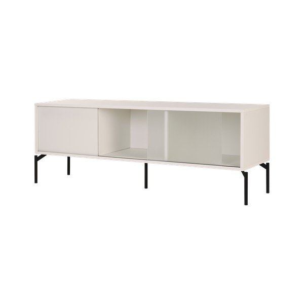 Pelēkbēšs TV galdiņš 160x60x42 cm Met – noo.ma