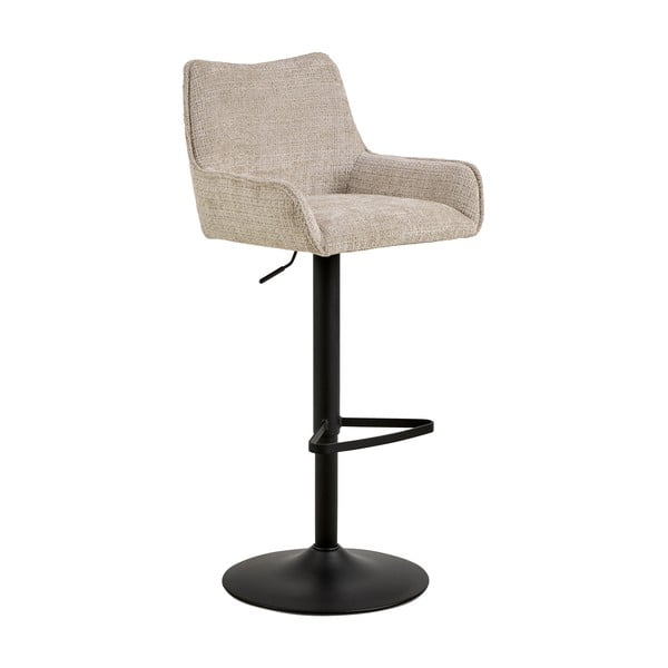 Bēšs bāra krēsls ar regulējamu augstumu/ar roku balstiem (sēdekļa augstums 85 cm) Eddie – Actona