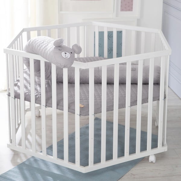 Balta bērnu sētiņa 112x97 cm Roba style – Roba-image-1