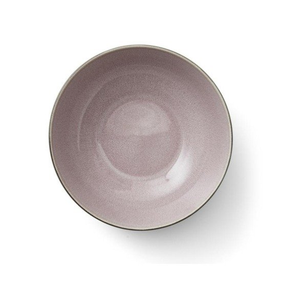 Pelēkas keramikas salātu bļoda ar rozā glazūru Bitz Mensa, diametrs 30 cm-image-3