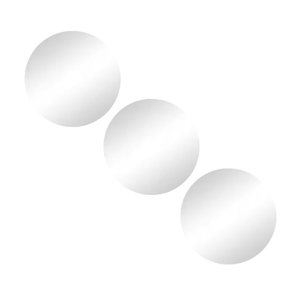 Sienas spoguļi (3 gab.) ø 15 cm – MSV