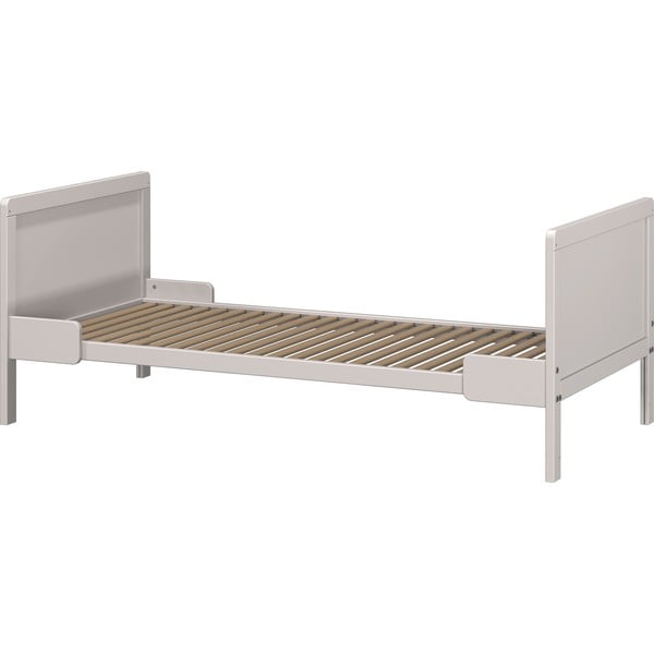 Krēmkrāsas masīvkoka bērnu gultiņa 70x140 cm Alkmaar – Germania-image-2