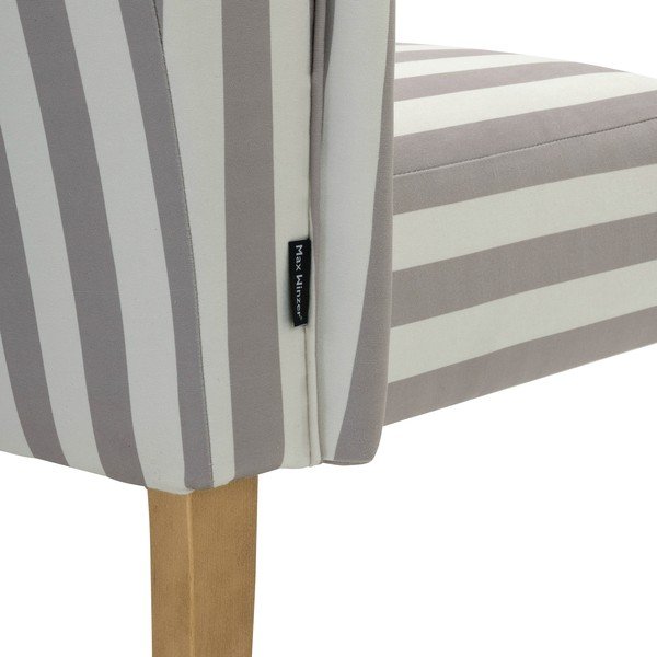 Pelēki balts polsterēts sols Max Winzer Hendrick-image-1