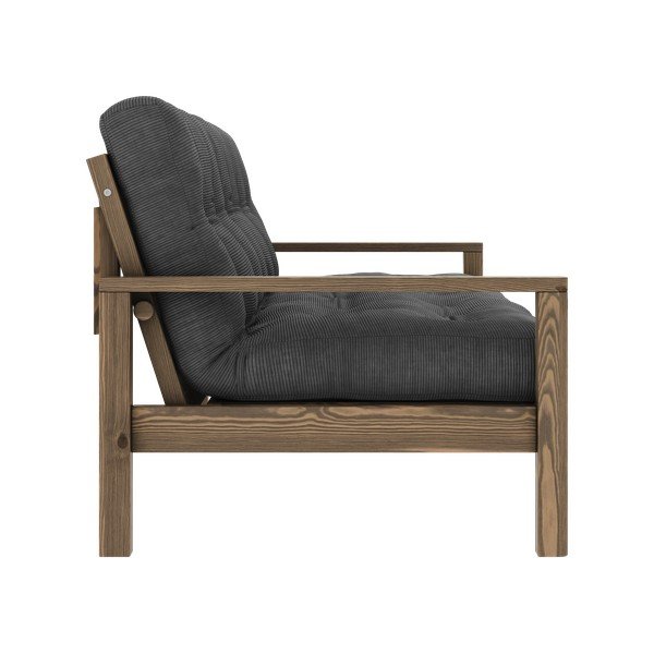 Melns/antracīta pelēks salokāms dīvāns 205 cm Knob – Karup Design-image-4