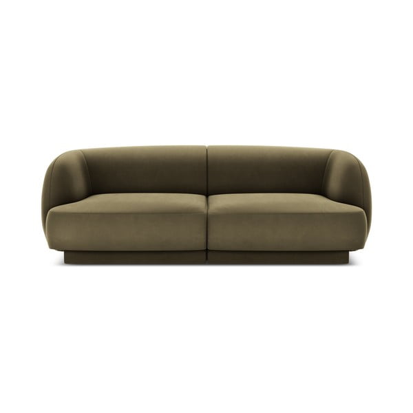 Zaļš samta dīvāns 184 cm Miley  – Micadoni Home