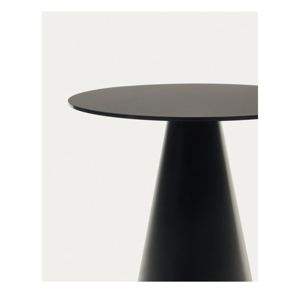 Apaļš sānu galdiņš ar stikla galda virsmu ø 50 cm Wilshire – Kave Home-image-2