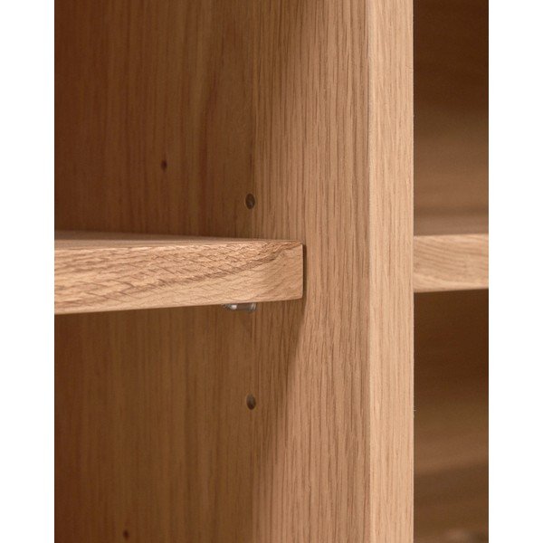 Dabīga toņa zema kumode ar ozolkoka imitāciju 150x71 cm Rasha – Kave Home-image-4