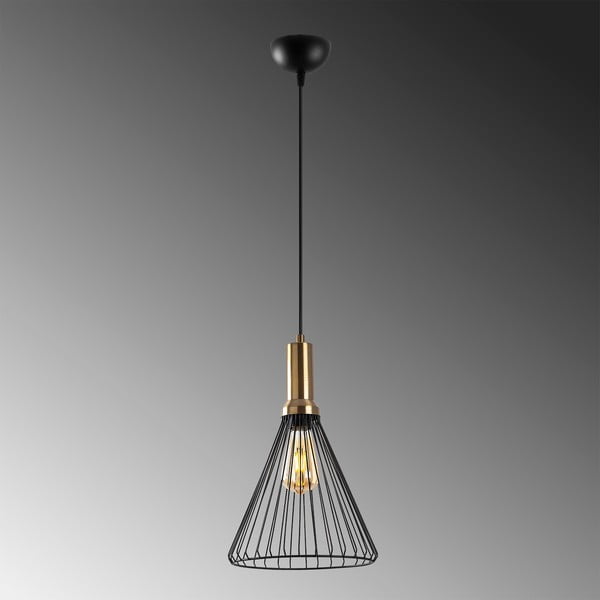 Melna piekaramā lampa ar metāla abažūru ø 24 cm Dear – Opviq lights-image-4