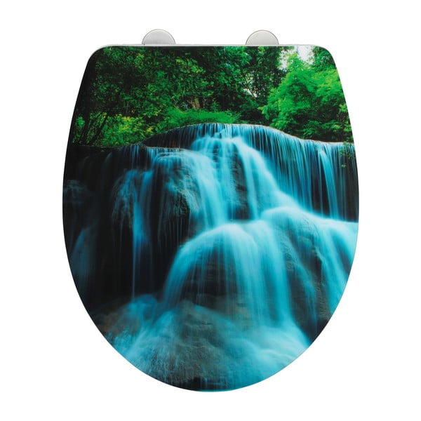 Tualetes poda sēdeklis ar vieglu aizvēršanu Wenko Waterfall