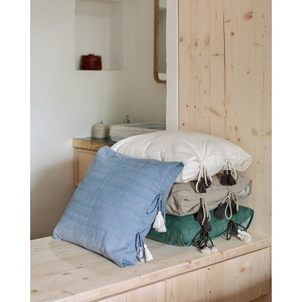 Balts spilvena pildījums Kave Home Fluff, 45 x 45 cm-image-4