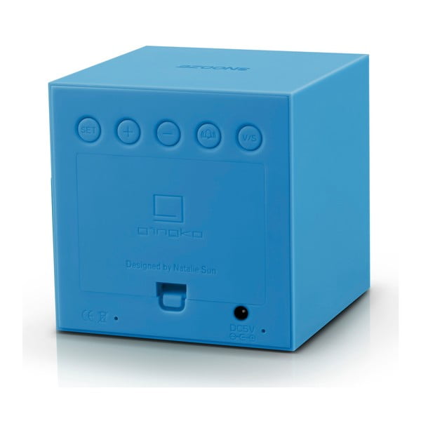 Gaiši zils LED modinātājs Gingko Gravity Cube-image-3