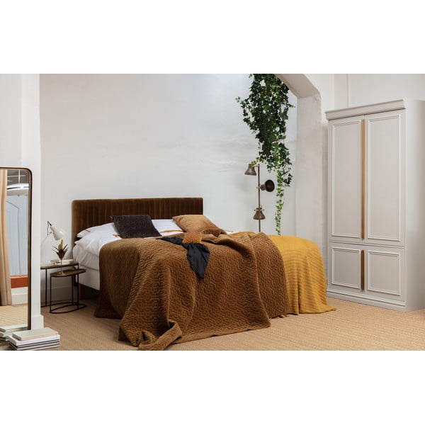 Gaiši pelēks priedes masīvkoka drēbju skapis 110x215x62 cm Organize – WOOOD-image-4