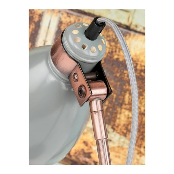 Pelēka stāvlampa ar metāla abažūru (augstums 50 cm) Denver – it's about RoMi-image-3