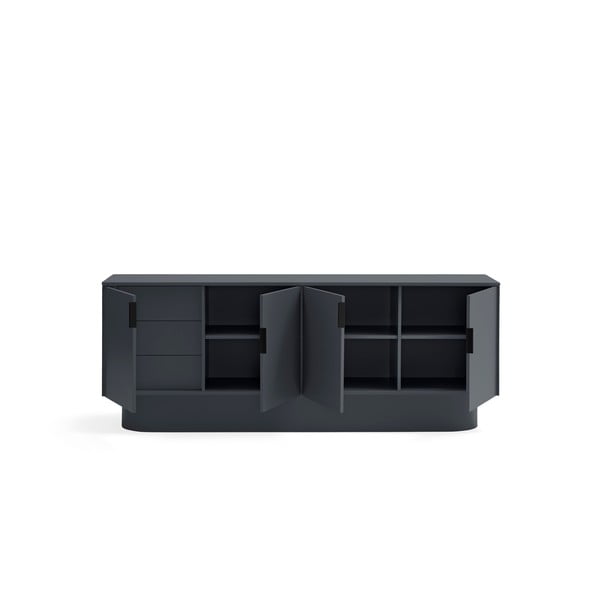 Antracīta pelēka kumode 200x77,5 cm Totem – Teulat-image-4