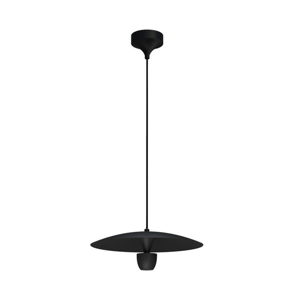 Melna piekaramā lampa SULION Poppins, augstums 150 cm