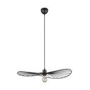Matēti melna piekaramā lampa ø 60 cm Chapeau – Reality