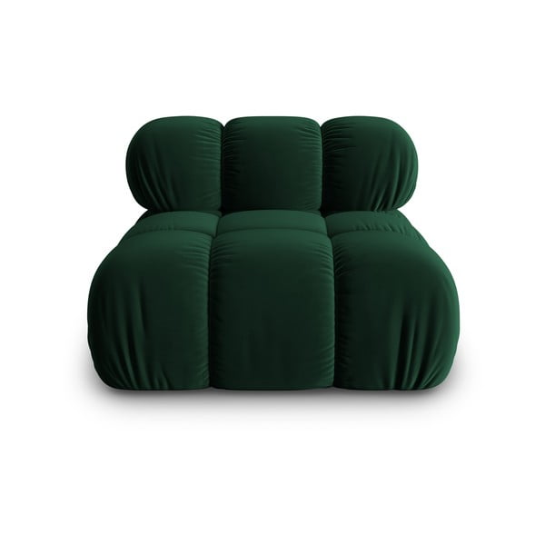 Zaļš samta modulārais dīvāns (vidējā moduļa) Bellis – Micadoni Home