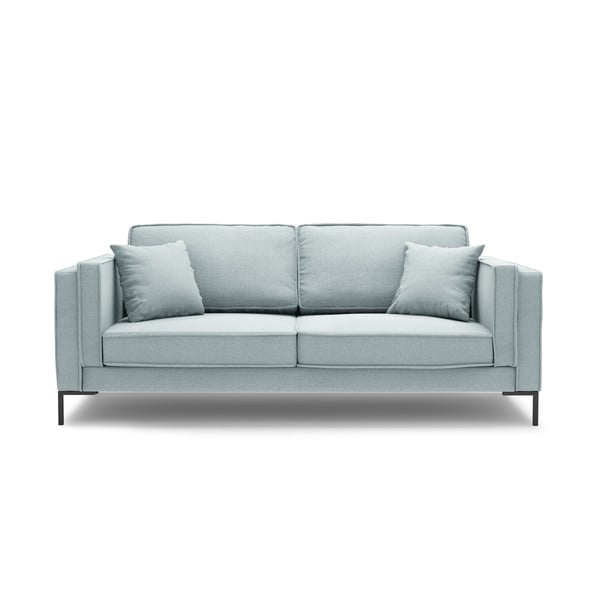 Gaiši zils divvietīgs dīvāns Milo Casa Attilio, 160 cm