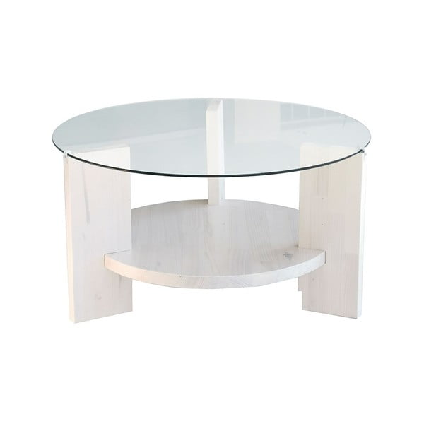 Balts apaļš kafijas galdiņš ø 75 cm Mondo – Neostill
