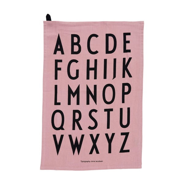 Rozā kokvilnas dvieļi (2 gab.) 40x60 cm – Design Letters