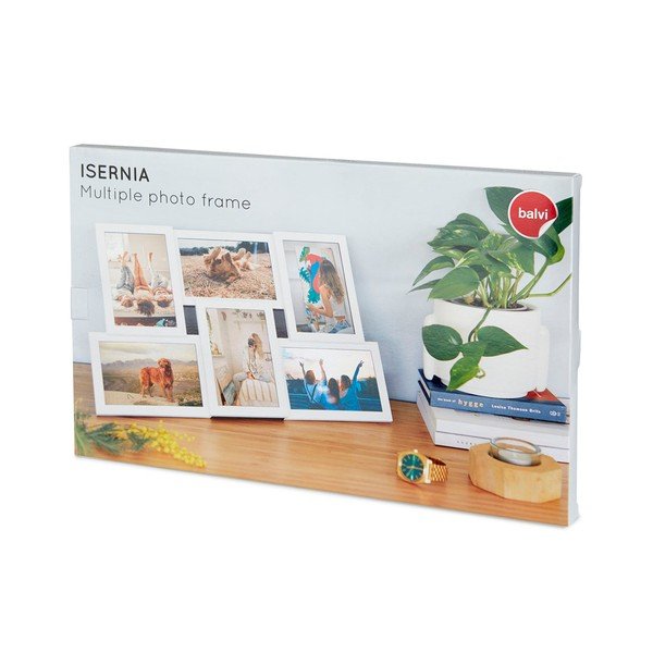 Balts sienas fotorāmis 6 fotogrāfijām Balvi Isernia-image-1