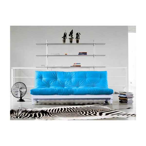 Dīvāns gulta Karup Fresh White/Horizon Blue-image-2