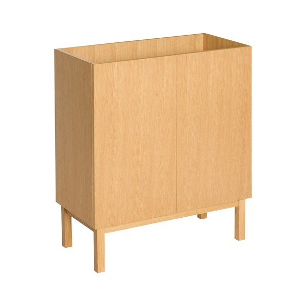 Dabīga toņa skapītis ar ozolkoka imitāciju 80x90x40 cm Ark – Hübsch