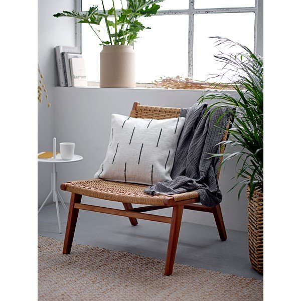 Bēšs kokvilnas spilvens Södahl Lauri, 45 x 45 cm-image-1