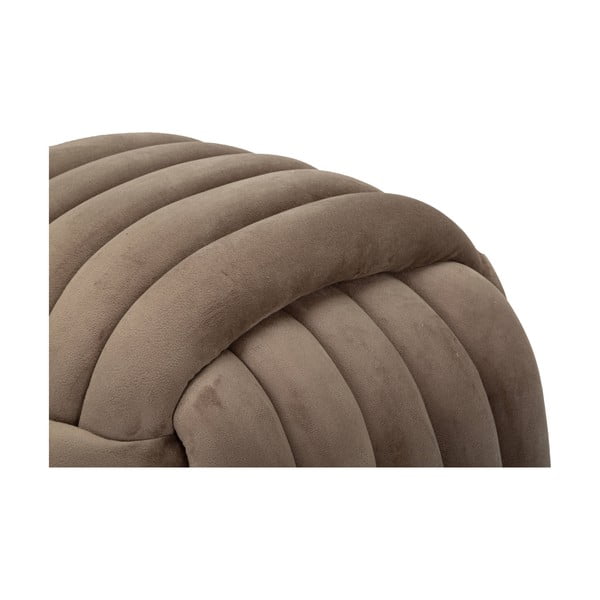 Pelēks/brūns samta pufs Softy – Mauro Ferretti-image-4