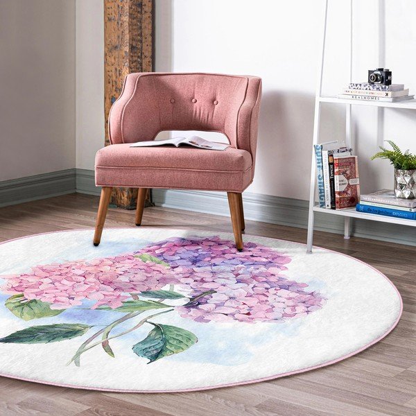 Mazgājams robotu putekļu sūcējiem piemērots apaļš paklājs ø 80 cm Comfort – Mila Home-image-3
