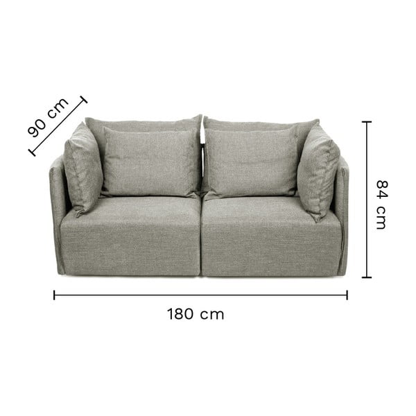 Krēmkrāsas dīvāns 190 cm Dune – TemaHome-image-4
