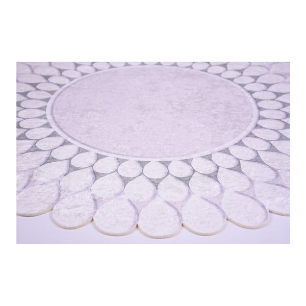 Pelēks paklājs Vitaus Zinno Yesil, ⌀ 80 cm-image-2