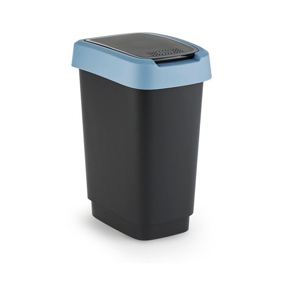 Pārstrādātas plastmasas atkritumu tvertne 10 L Twist – Rotho-image-2