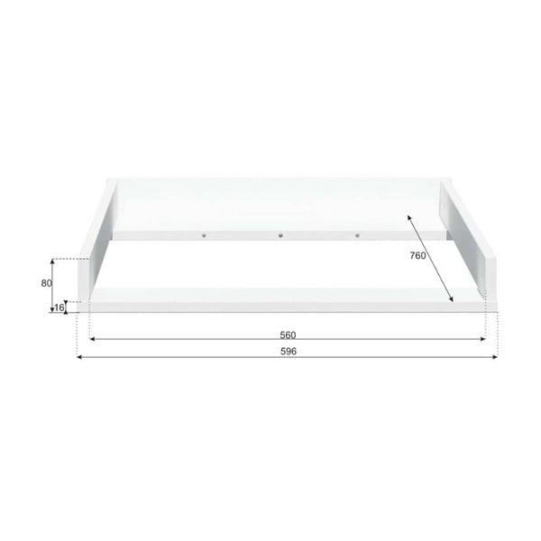 Balts pārtinamais galds kumodei BELLAMY Lotta-image-2