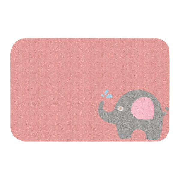 Bērnu rozā paklājs Zala Living Elephant, 67 x 120 cm